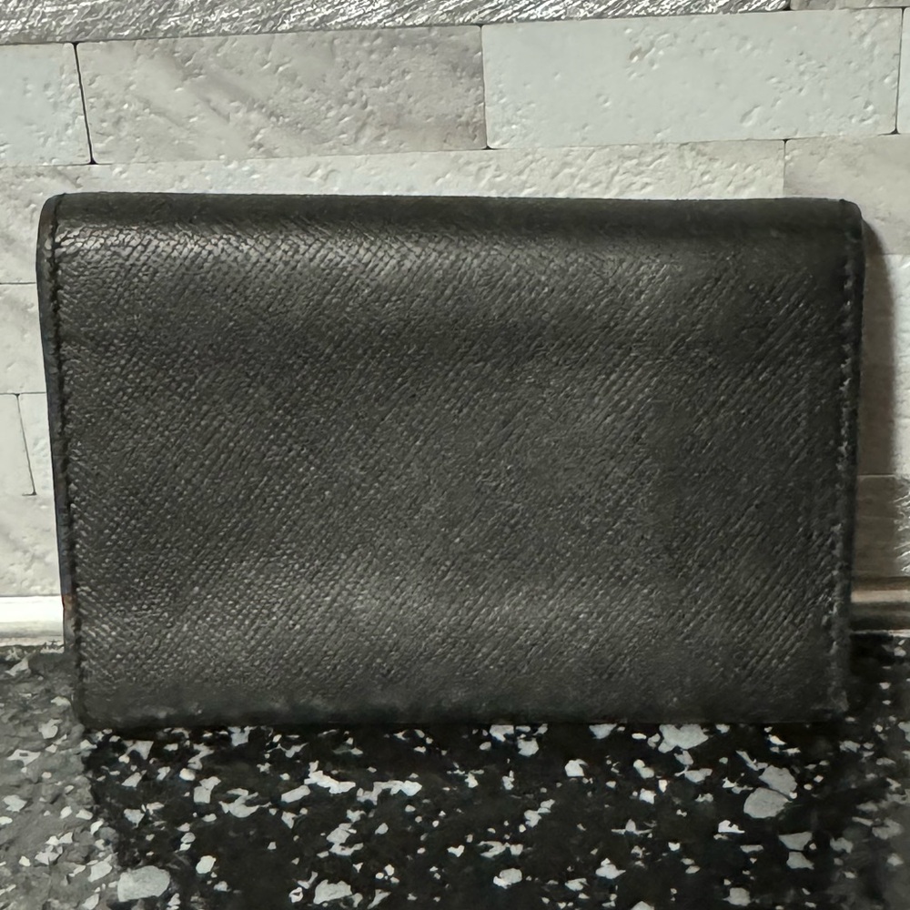 PRADA Saffiano Leather 6 Keyholder Black EUC - Picture 2 of 9